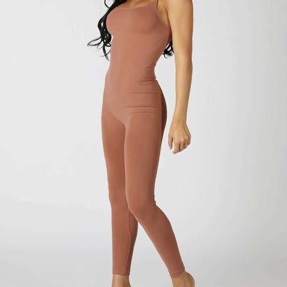 Nikibiki Catwoman Jumpsuit in Cognac - Picture 2 of 2